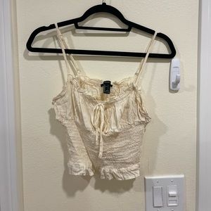 Creme tank top from forever twenty one